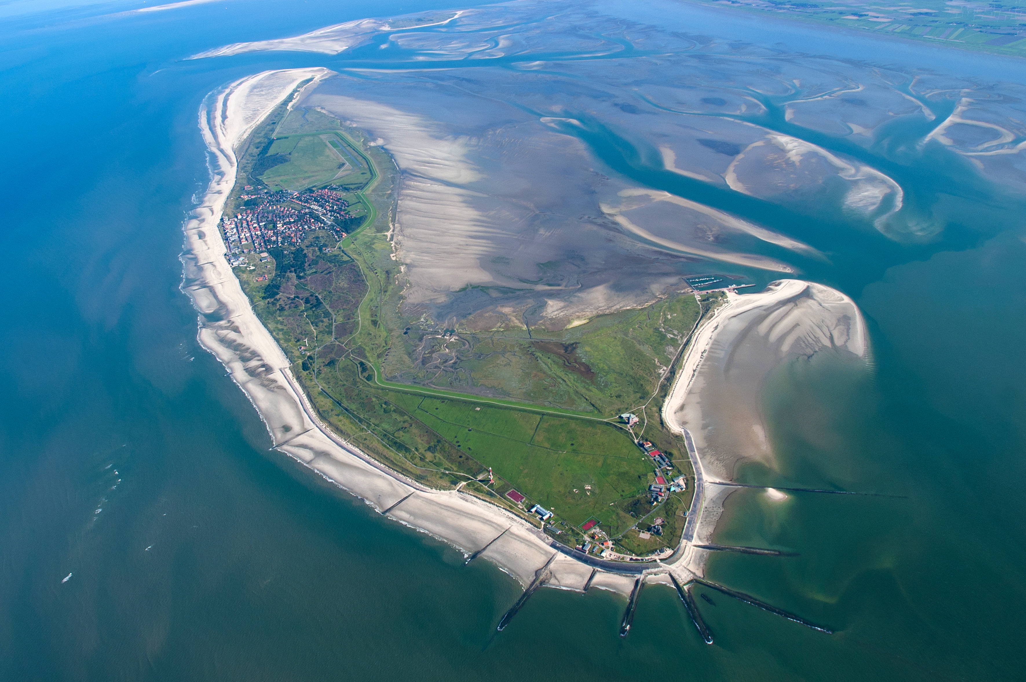 Wangerooge aus der Luft